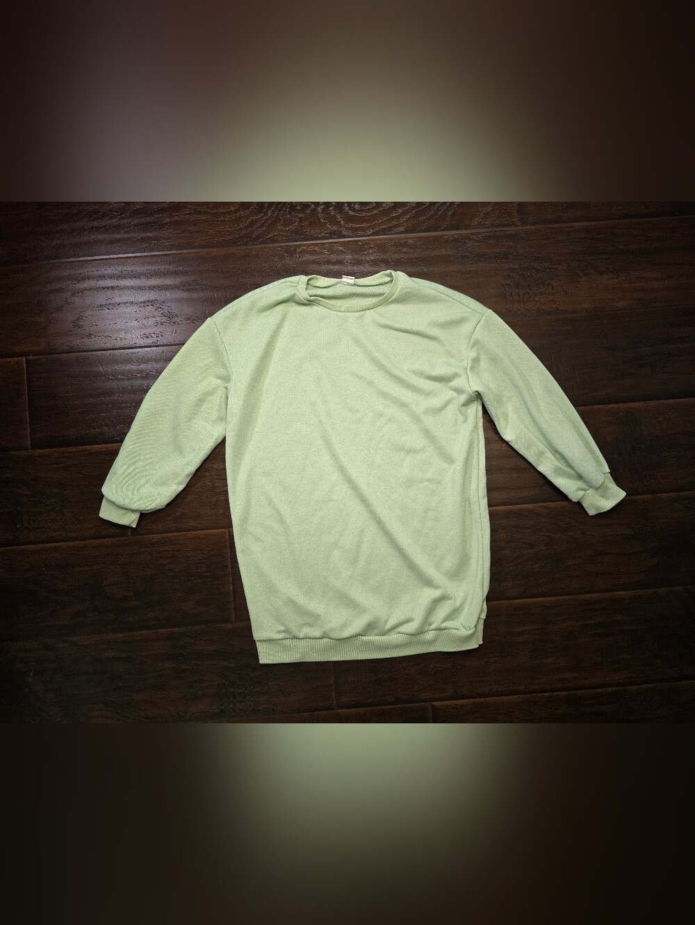 Shein Girls Light Green Pullover Crewneck Sweatshirt 10Y